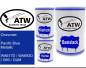Preview: Chevrolet, Pacific Blue Metallic, WA617D / WA693D / G60 / GUM: 500ml Lackdose + 500ml Klarlack + 250ml Härter - Set, von ATW Autoteile West.